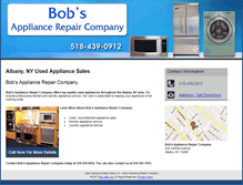 Tablet Screenshot of bobsappliancerepairny.com